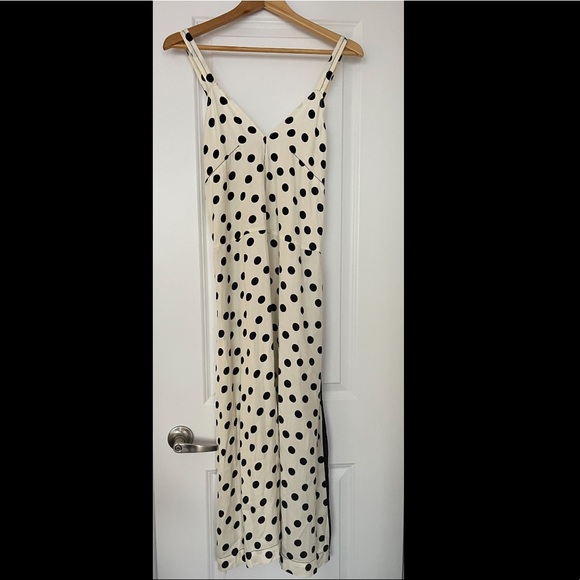New with tags Zara dress.  White with black polka dots. Size Xs - Picture 8 of 13